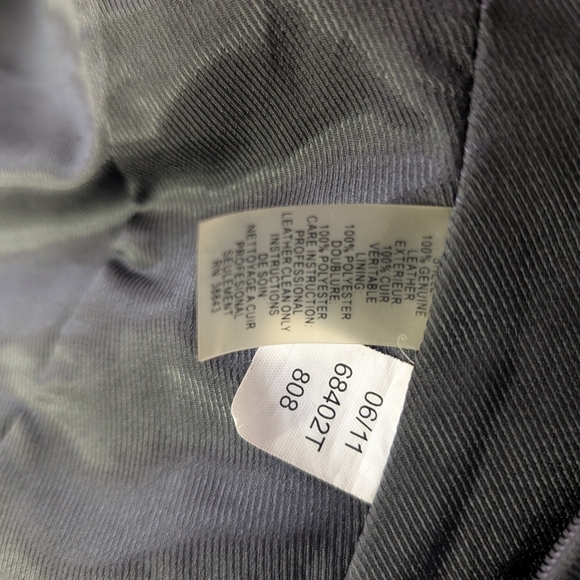 Tahari Black Leather Jacket for Women - Picture 13 of 16